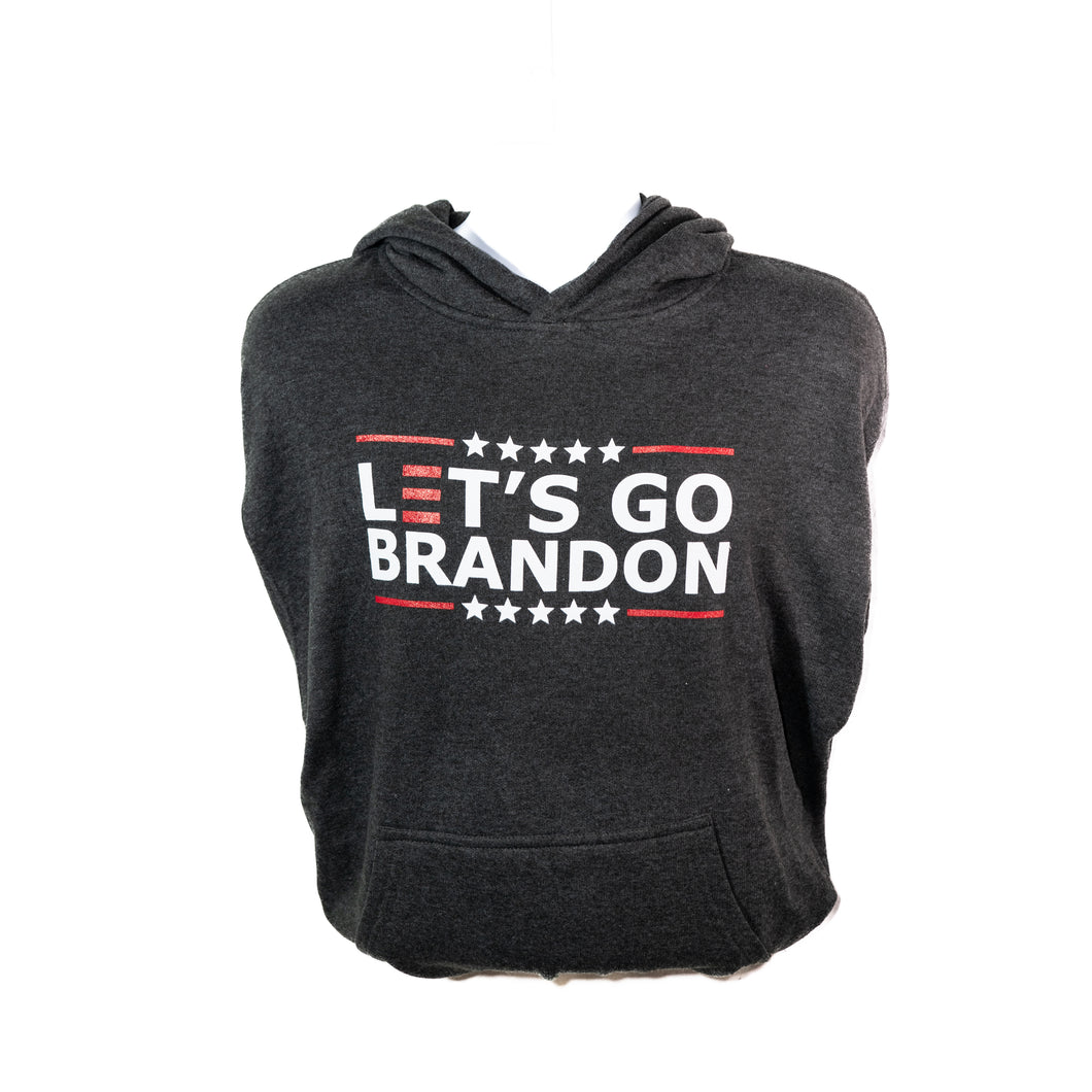 Lets Go Brandon Hoodie grey